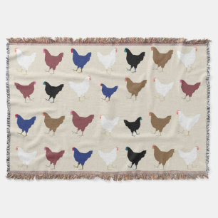 Chickens throw Blanket