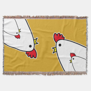 Chickens Throw Blanket