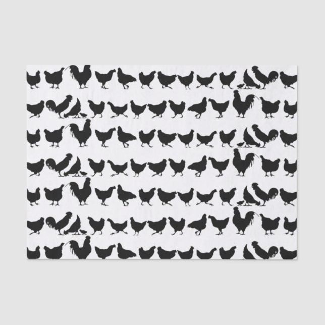 Chickens Tissue Paper or Decoupage paper (Front)