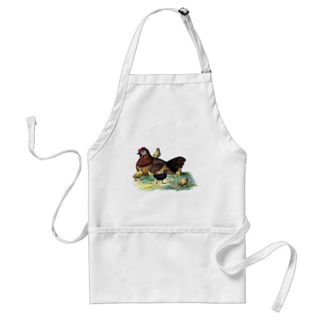 Chickens Vintage Animal Standard Apron (Front)