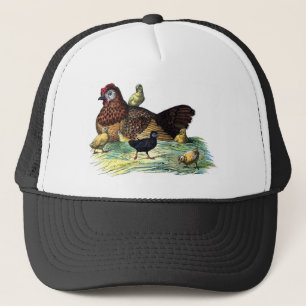 Chickens Vintage Animal Trucker Hat
