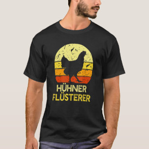 Chickens Whisper Farmer Chicken Motif T-Shirt