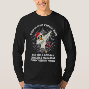 Chickens Wing Funny Cool Dabbing Chicken T-Shirt