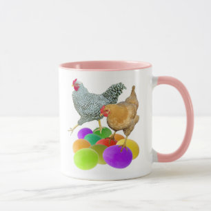 Chickens with Coloured Eggs Mug
