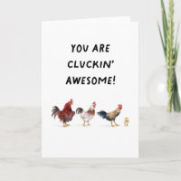 Chickens You Are Cluckin' Awesome Congratulations