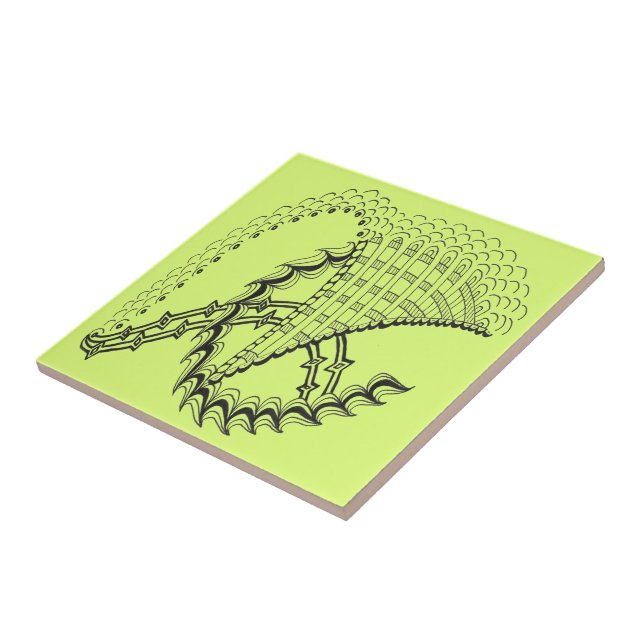 Chickenwheel Pick Your Own Background Colour! Tile (Side)