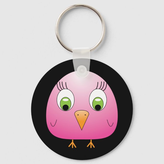 chickie B Pink Key Ring (Front)