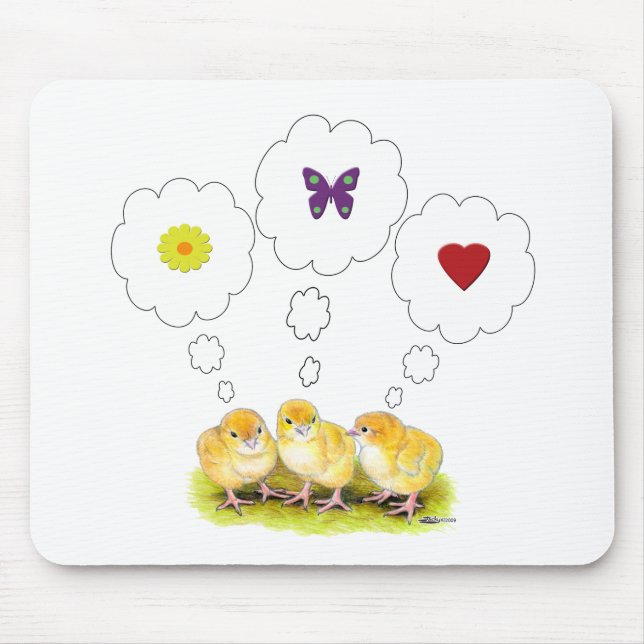 Chickie Daydreams Mouse Pad (Front)
