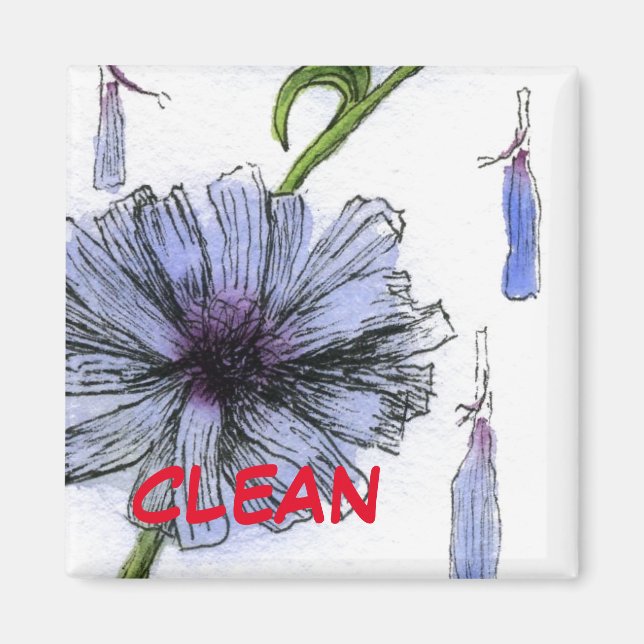 "Chickory" Clean Dishwasher Status Magnet (Front)