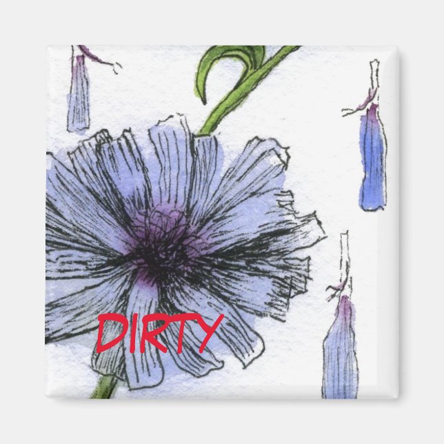 "Chickory" Dirty Dishwasher Status Magnet (Front)