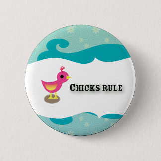 chicks 6 cm round badge