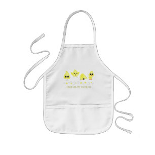 Chicks and Duckling Counting My Chickens Saying Kids Apron