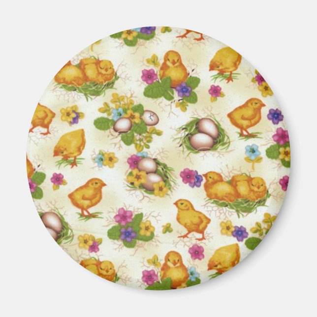 Chicks and Easter Eggs Magnet (Front)