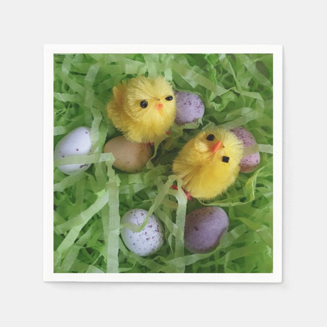 Chicks and Eggs Napkin (Front)