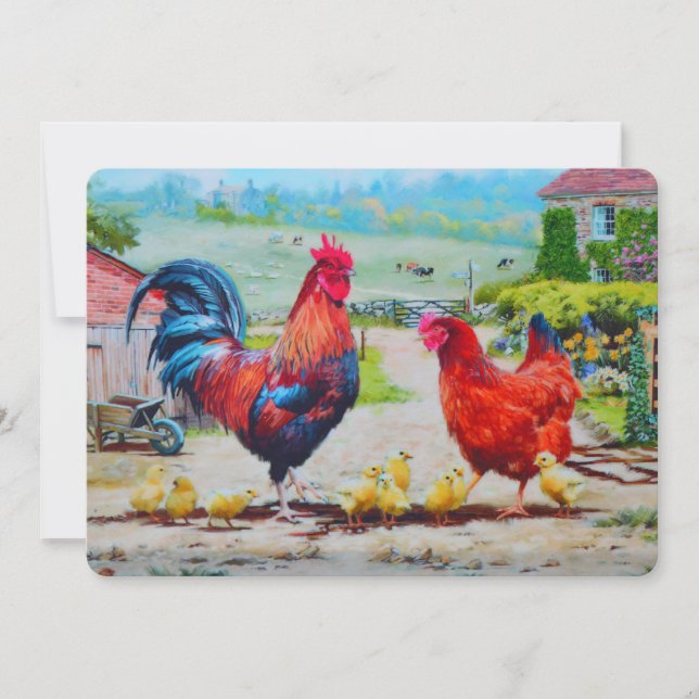 Chicks at Easter Holiday Card (Front)