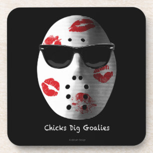 Chicks Dig Goalies Coaster