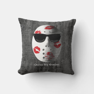 Chicks Dig Goalies Cushion