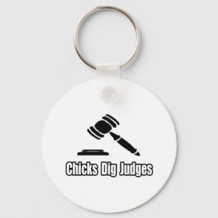 Chicks Dig Judges Key Ring