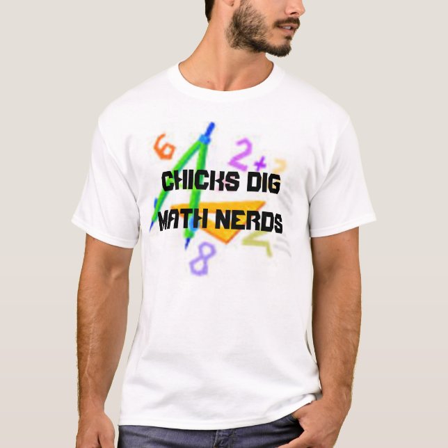 chicks dig math T-Shirt (Front)