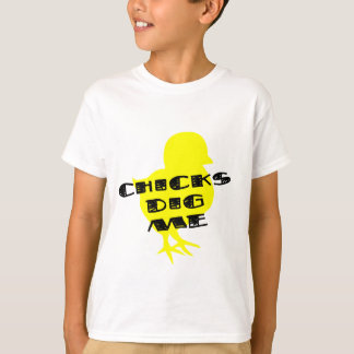 Chicks dig me boys kids tee