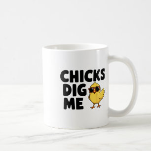 Chicks Dig Me Easter Toddler Boys Men Happy Easter Coffee Mug