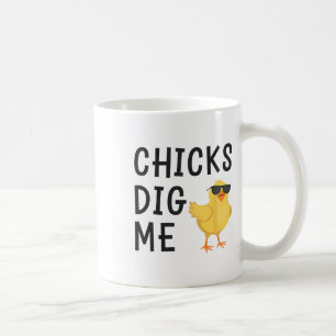Chicks Dig Me Easter Toddler Boys Men Happy Easter Coffee Mug