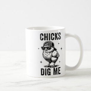 Chicks Dig Me Easter Toddler Boys Men Happy Easter Coffee Mug