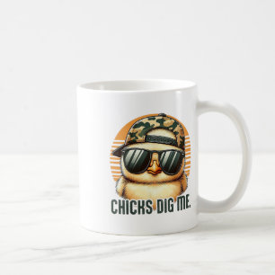 Chicks Dig Me Easter Toddler Boys Men Happy Easter Coffee Mug