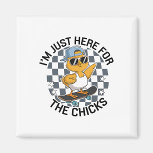 Chicks Dig Me Easter Toddler Boys Men Happy Easter Magnet