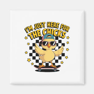 Chicks Dig Me Easter Toddler Boys Men Happy Easter Magnet