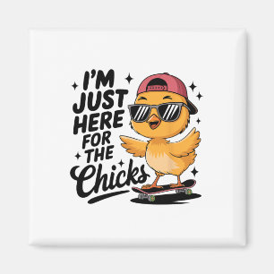 Chicks Dig Me Easter Toddler Boys Men Happy Easter Magnet