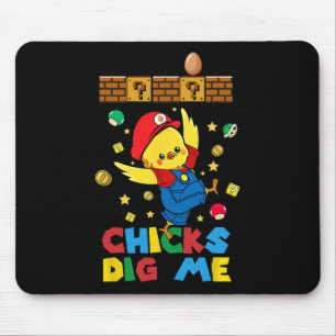 Chicks Dig Me Easter Toddler Boys Men Happy Easter Mouse Pad