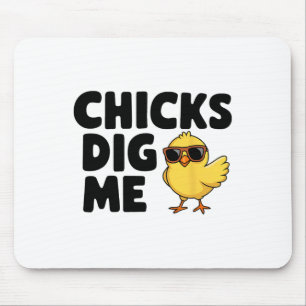 Chicks Dig Me Easter Toddler Boys Men Happy Easter Mouse Pad