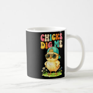 Chicks Dig Me Funny By Chick Sungles Retro Cute Coffee Mug
