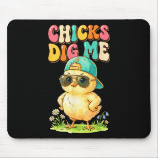Chicks Dig Me Funny By Chick Sungles Retro Cute  Mouse Pad