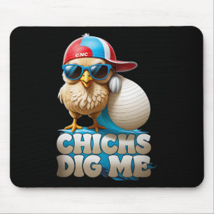 Chicks Dig Me Funny Easter Cute Toddler Boys Men  Mouse Pad