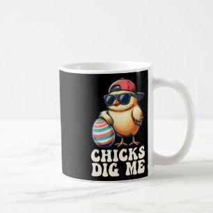 Chicks Dig Me Funny Easter Toddler Boys Men Happy  Coffee Mug
