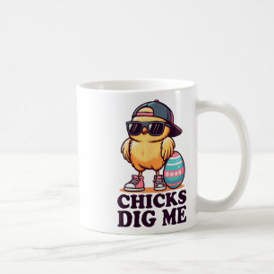 Chicks Dig Me Funny Easter Toddler Boys Men Happy Coffee Mug