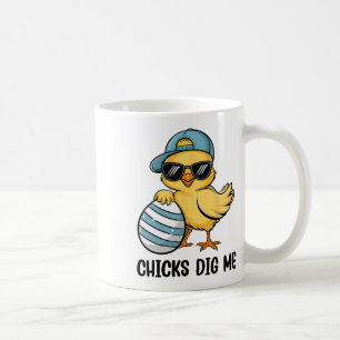Chicks Dig Me Happy Easter Toddler Boys Mens Funny Coffee Mug