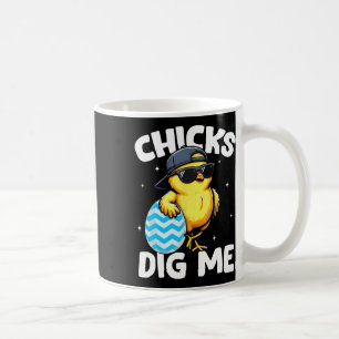 Chicks Dig Me Shirts Kids Boys Toddler Happy Easte Coffee Mug