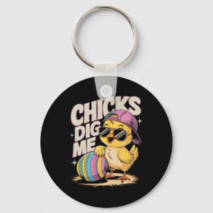 Chicks Dig Me Toddler Boy Easter Boys Easter Toddl Key Ring