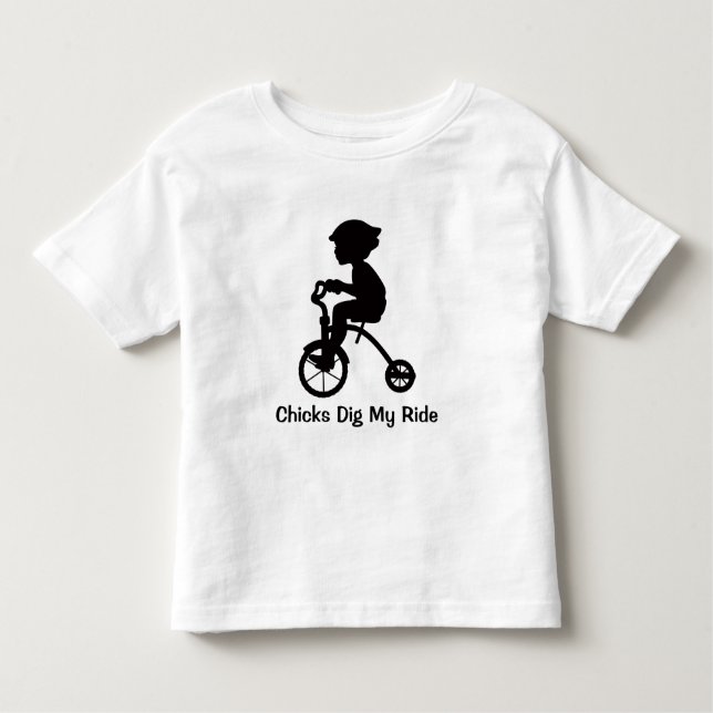 Chicks Dig My Ride Toddler T-Shirt (Front)