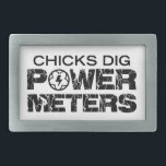 Chicks Dig Power Metres Belt Buckle<br><div class="desc">You wouldn't think so,  but it's true.  Women love your power metre. The more watts it shows,  the better :)</div>