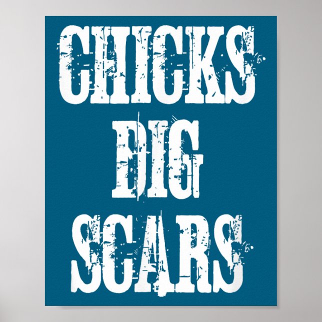 Chicks Dig S Shirt Congenital Heart Defect Chd War Poster (Front)