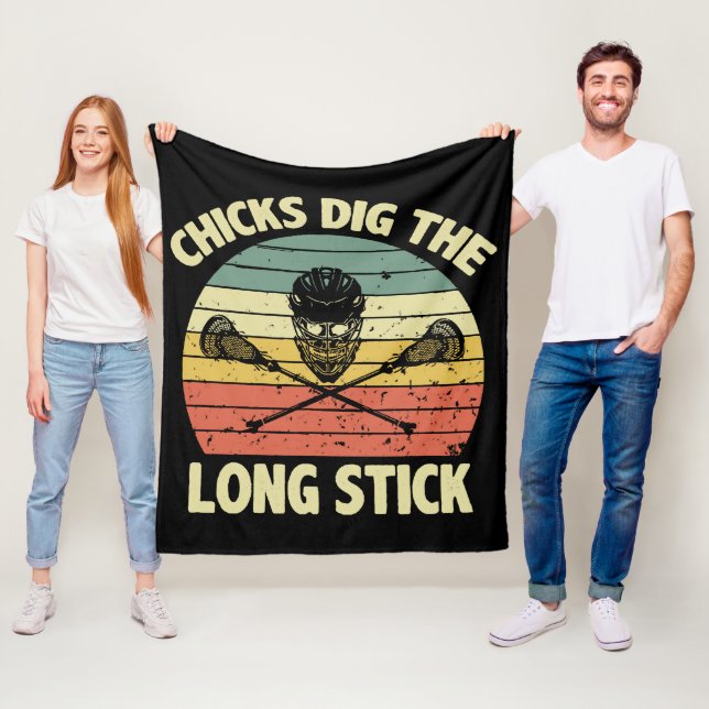 Chicks Dig The Long Stick Fleece Blanket (In Situ)