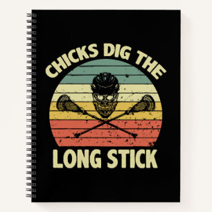 Chicks Dig The Long Stick Notebook