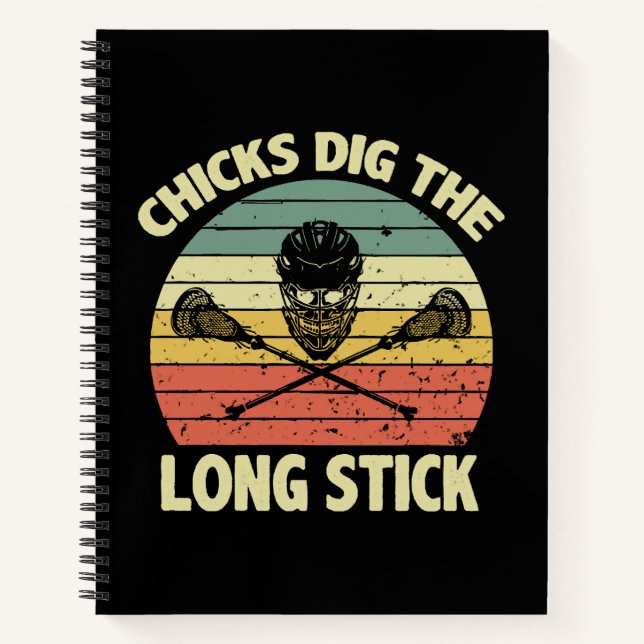 Chicks Dig The Long Stick Notebook (Front)