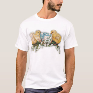 Chicks, Egg & Snowdrop Blossoms T-Shirt