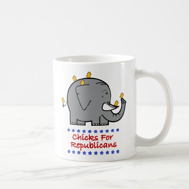 chicks for republicans mug (Right)