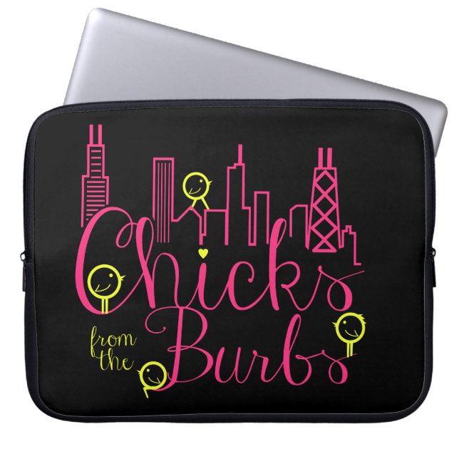 Chicks from the Burbs 15" Laptop Sleeve (Front)